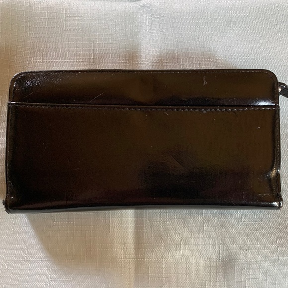 Black Wallet with Silver Hardware - Picture 2 of 5